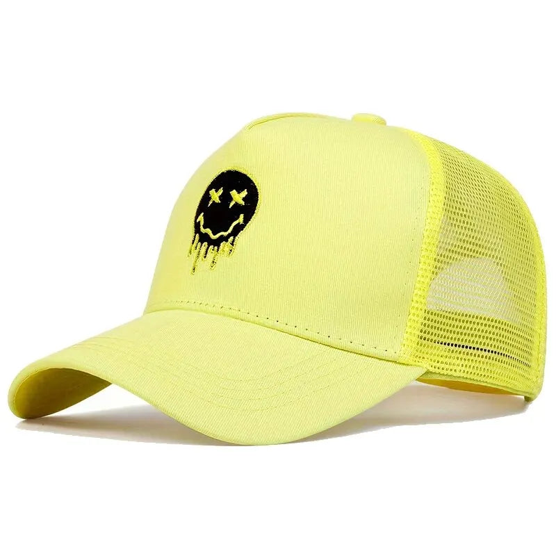 Unisex XX Smiling Face Print Baseball Caps Spring Summer