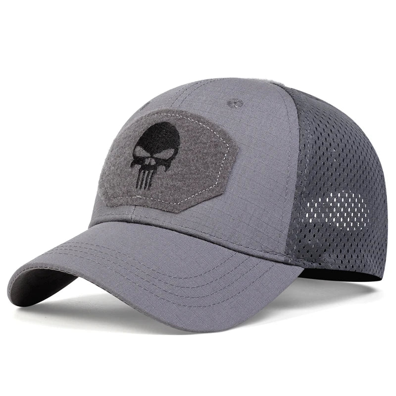 Unisex Skull Embroidery Baseball Cap