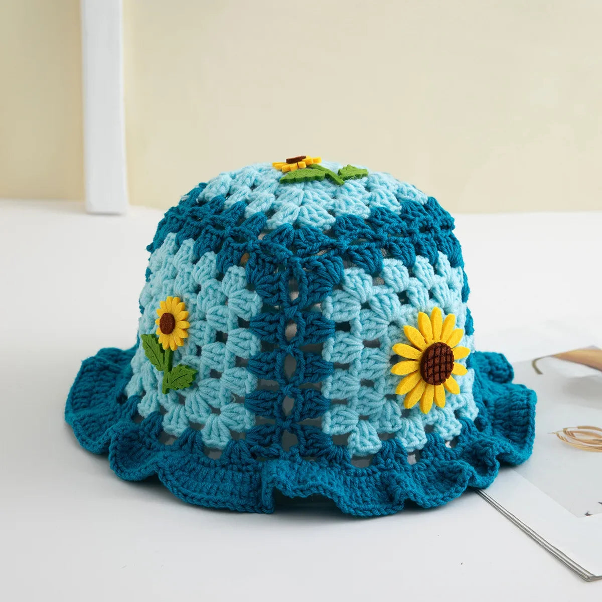 Bohemian Women's Hand-Crocheted Fisherman Hat
