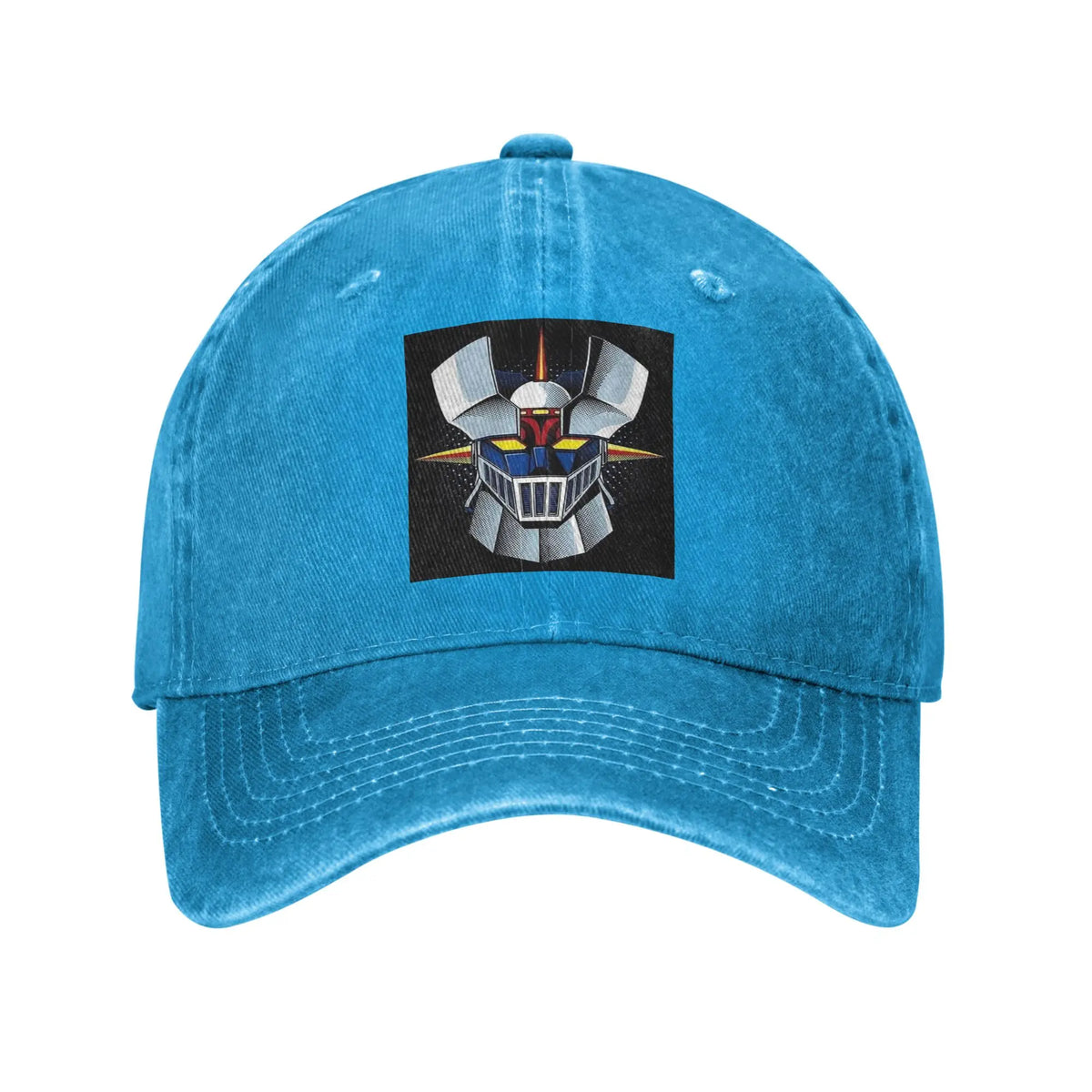Mazinger Z Mad Robot Denim Fabric Cap Casual Baseball Caps