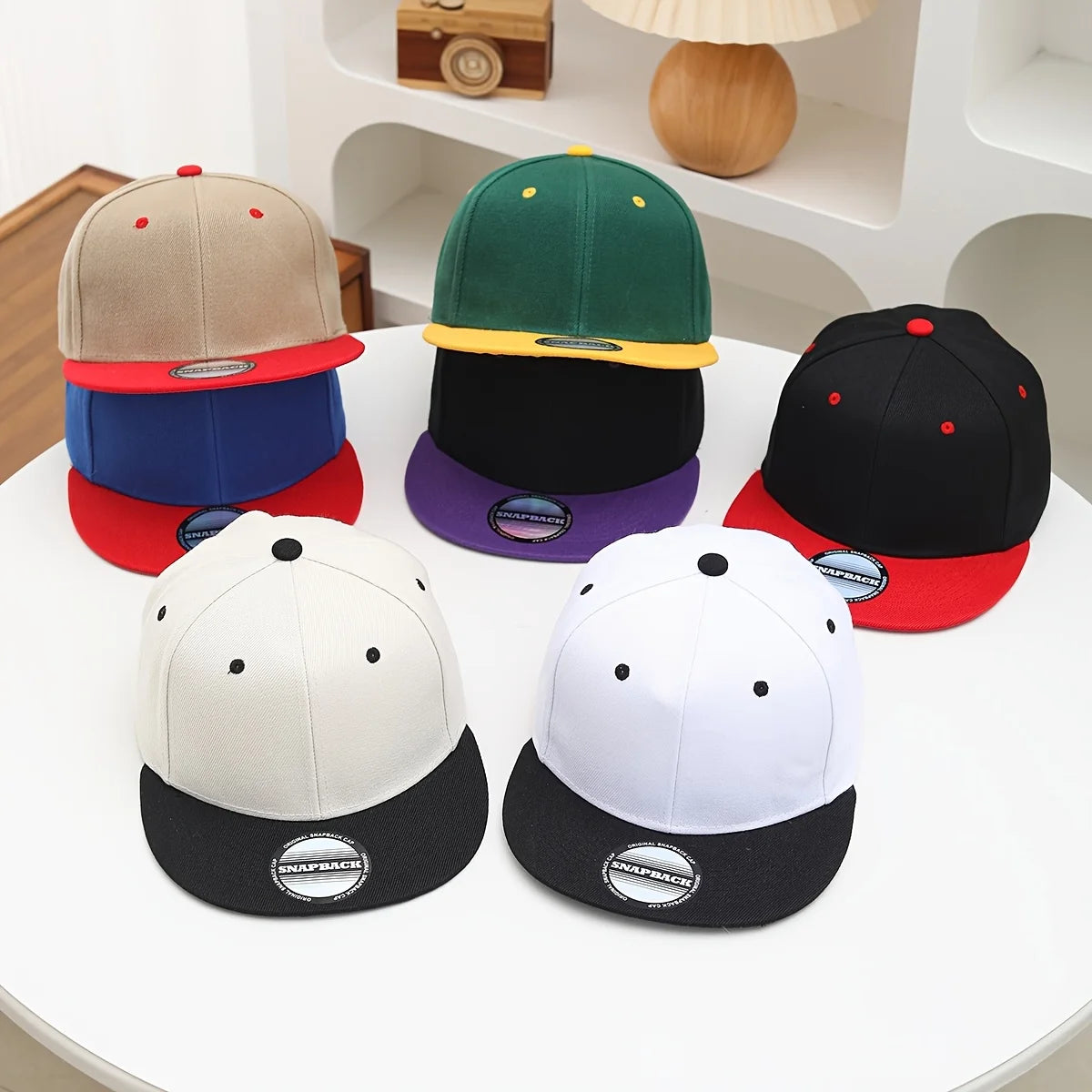 Unisex Flat Brim Snapback Hat For Men Women