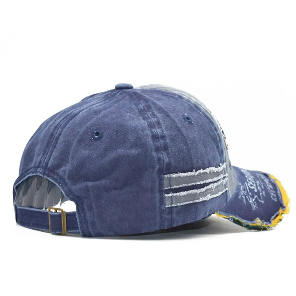 Embroidery Baseball Caps Men Women Retro Washed Cotton