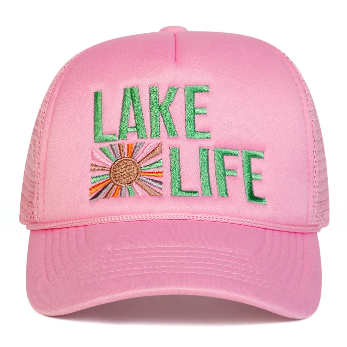 Unisex LAKE LIFE Letter Embroidery Baseball Caps