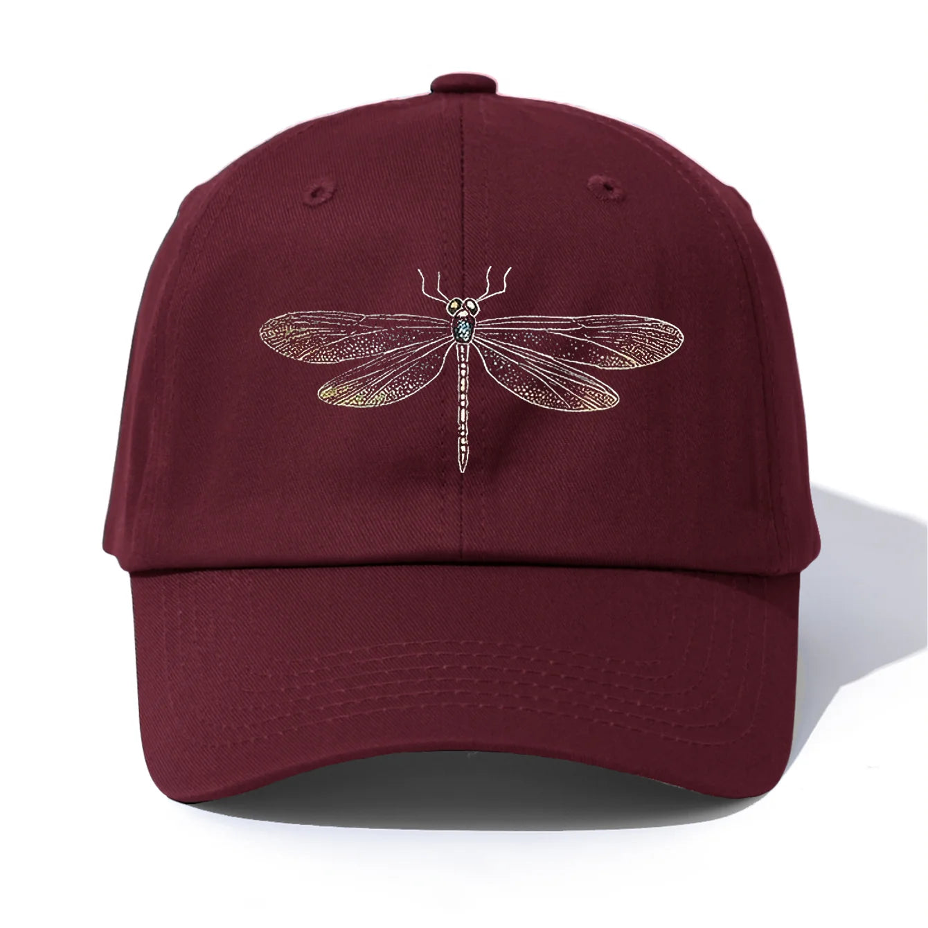 Dragonfly Print Baseball Cap For Adults