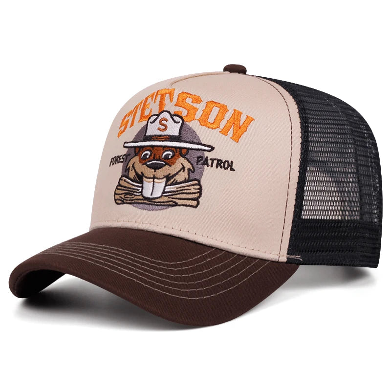 Fashion Cartoon New Truck Hat STETSON Groundhog Net Hat Street Hip Hop Hat Baseball Hat Unisex