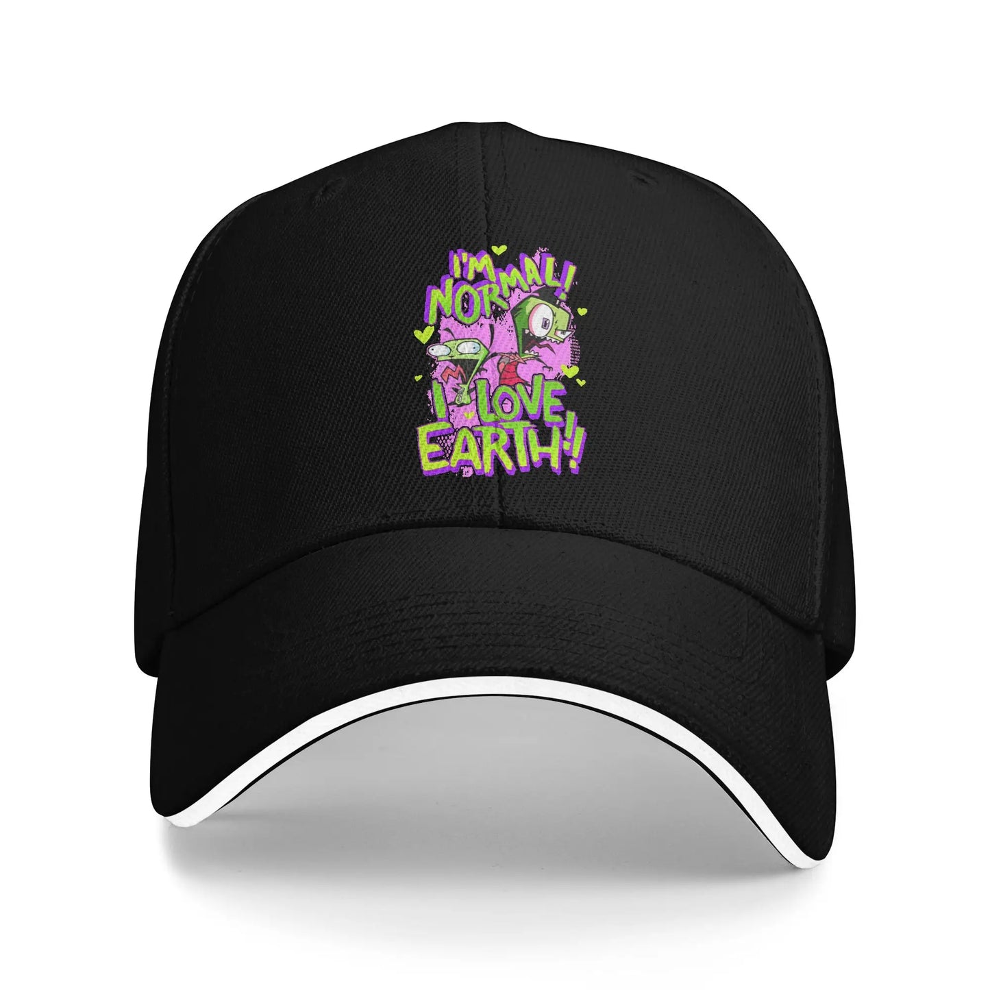 Invader Zim Riding Gir Baseball Caps