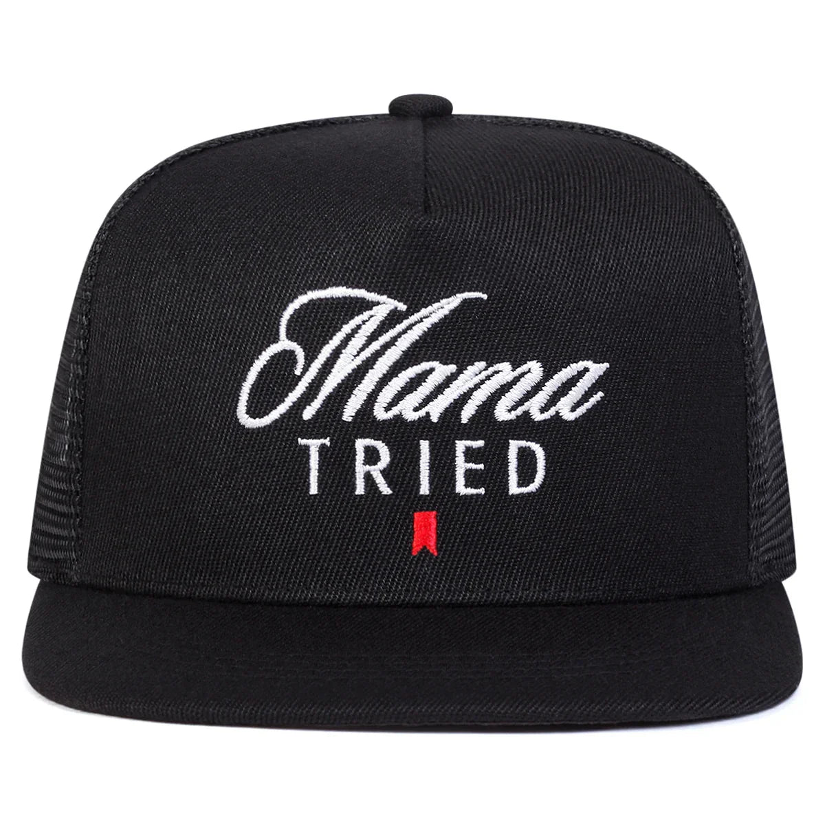 Unisex Mama TRIED Embroidery Hip-hop Net Hats