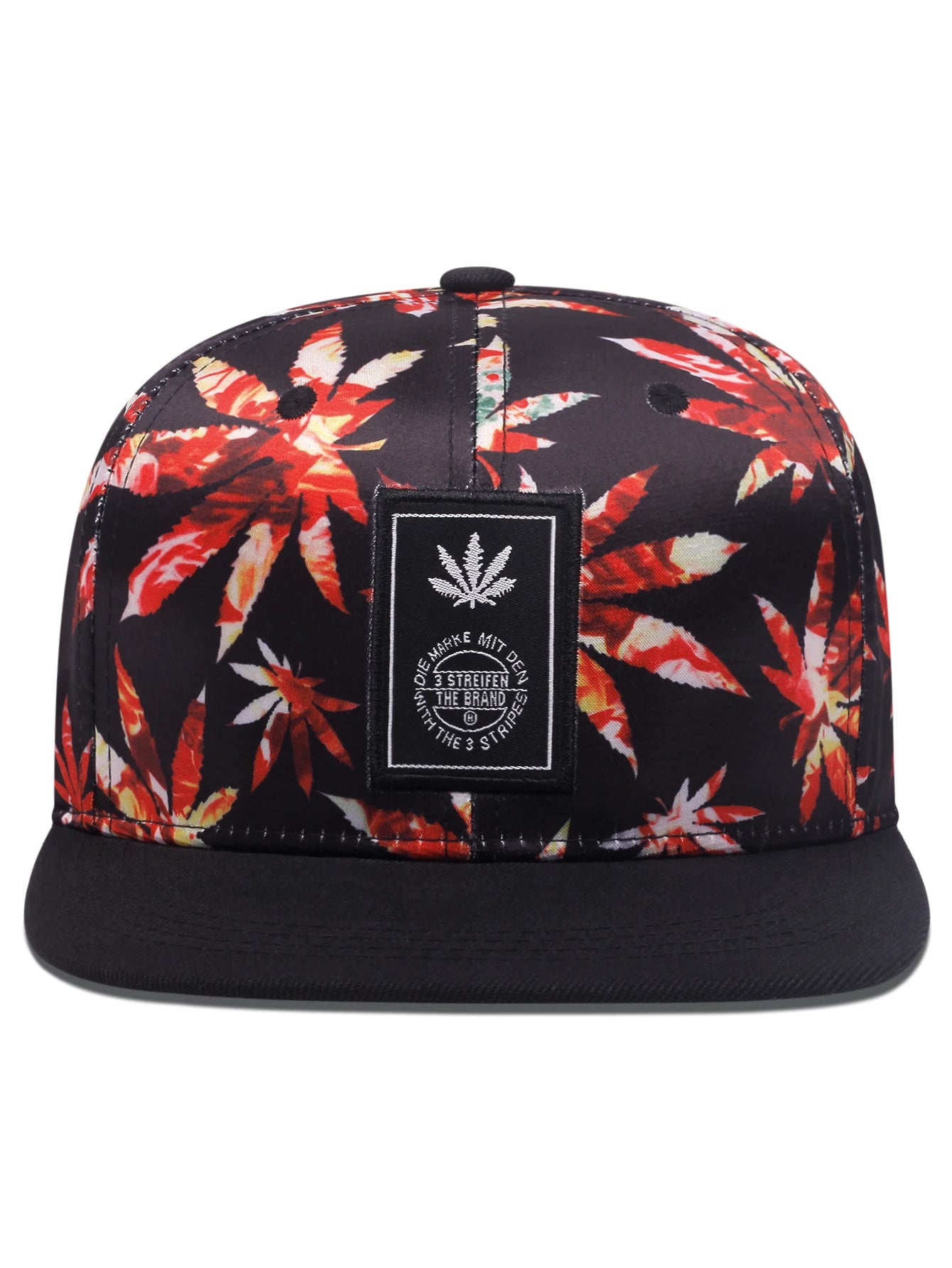 Unisex Fashion Maple Leaf Printing Baseball Cap Snapback Caps Cowboy Hat Men