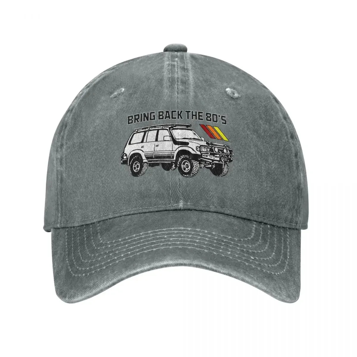Vintage Land Car Cruiser Baseball Cap Men Women Distressed Cotton Headwear Bring Back the 80s