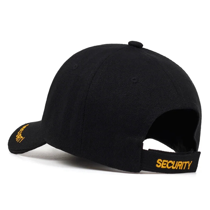 Unisex Security Letter Embroidery Baseball Caps