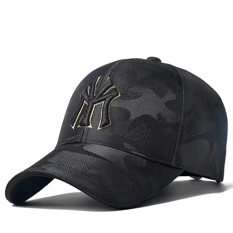 Fashion Letter Embroidery Camouflage Baseball Hats