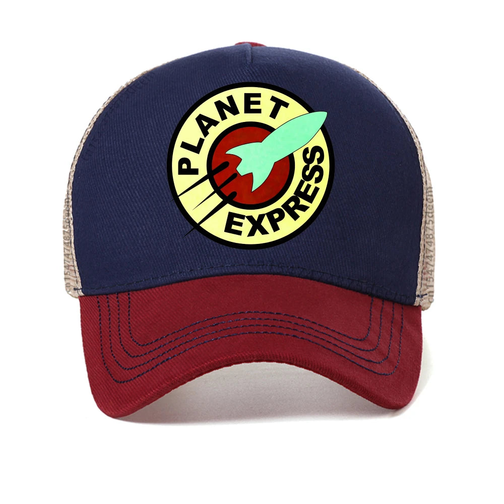 Planet Express Funny Print Baseball Cap