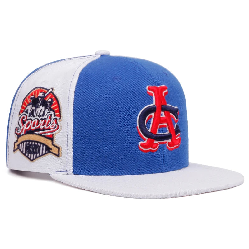 New Ca Letter Embroidery Plain Cap