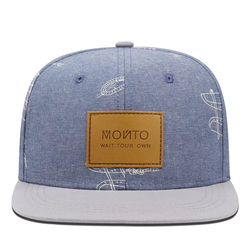 Fashion Men Women Baseball Leather Label Graffiti Letters Hip Hop Caps Unisex Snapback Cap