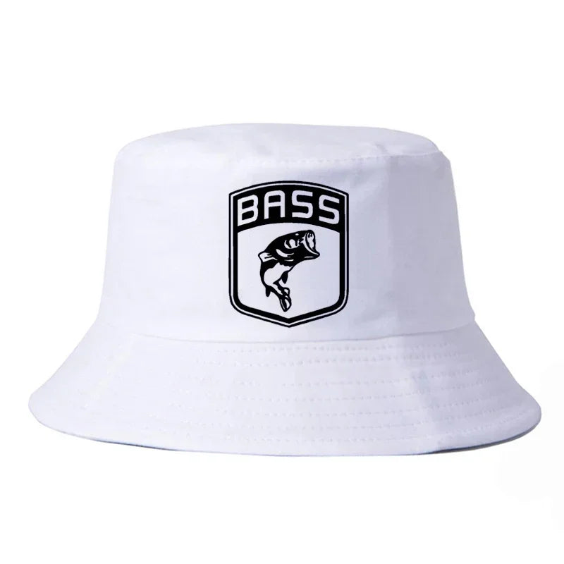 New Bass Fishing Men Sun Visor Dad Cap Hat Fish Bone Bucket Hats