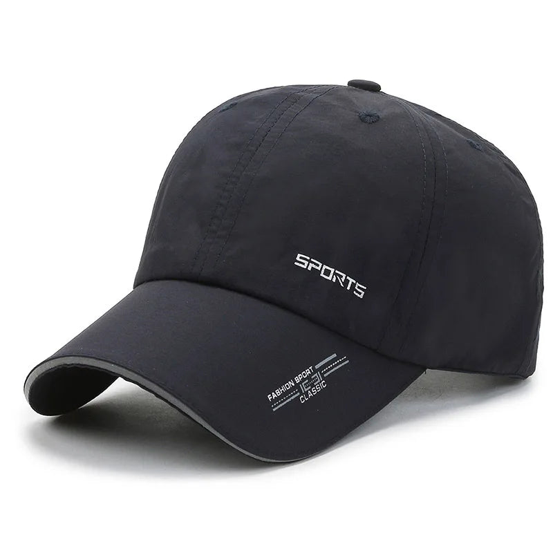 Quick Drying Solid Baseball Cap For Women & Men