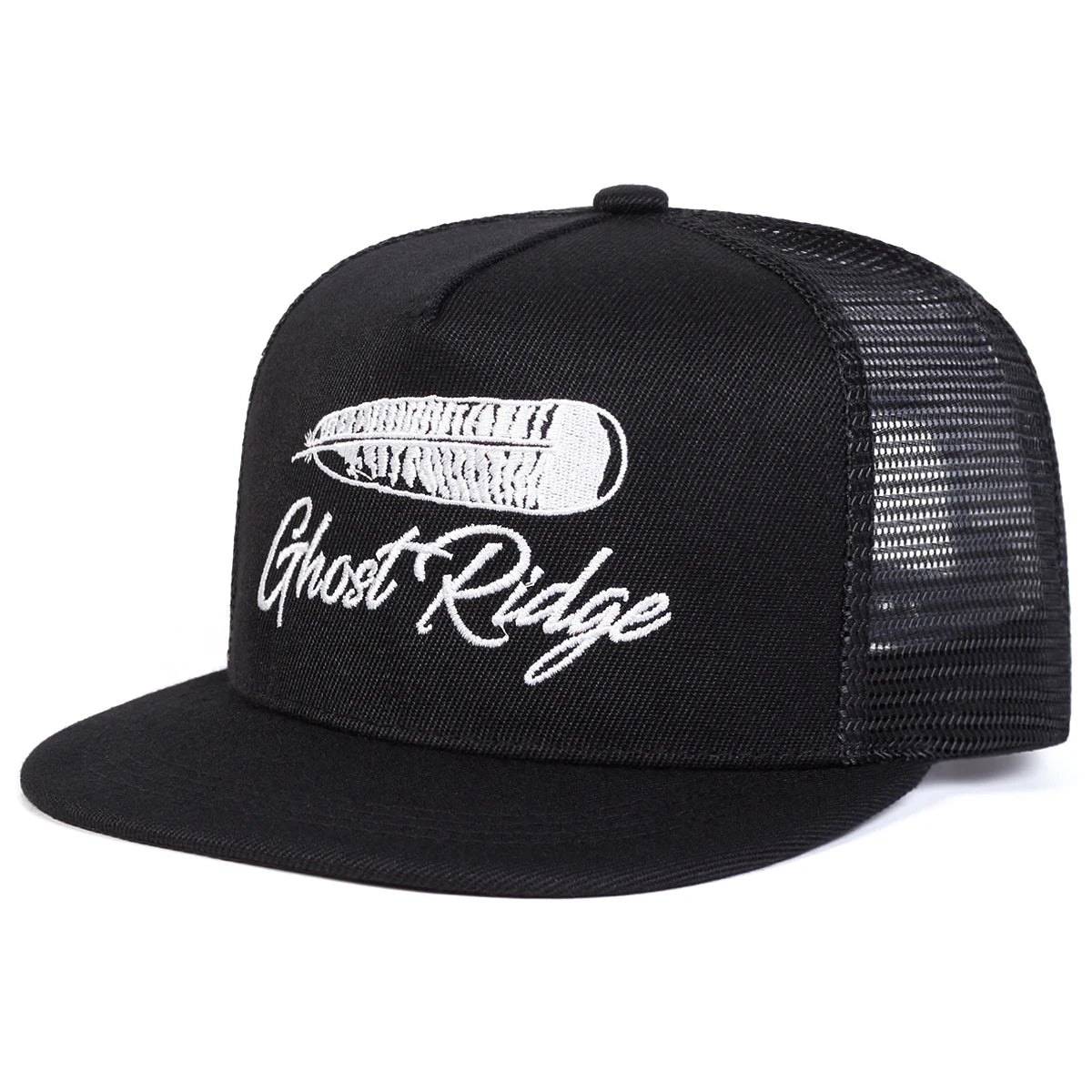 Unisex GHOST RIDGE Letter Embroidery Hip-hop Net Hats Snapback Caps