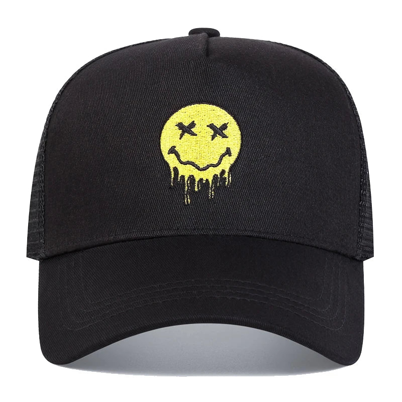 Unisex XX Smiling Face Print Baseball Net Caps