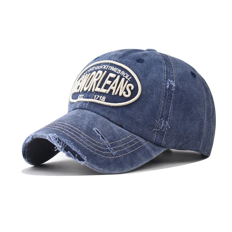 Vintage Washable Cowboy Baseball Cap