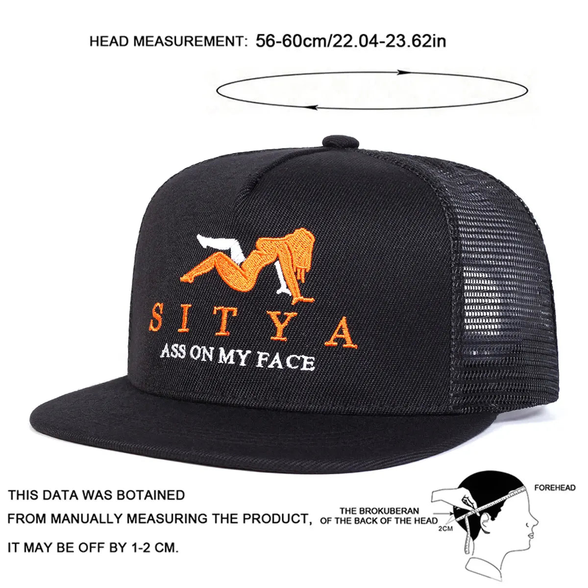 Unisex SITYA Letter Embroidery Hip-hop Net Hats Spring And Summer Outdoor Baseball Caps Sunscreen Hat Snapback Caps