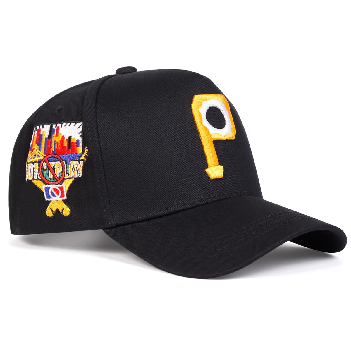 Unisex Personalized P Letter Embroidery Baseball Caps Sunscreen Hat