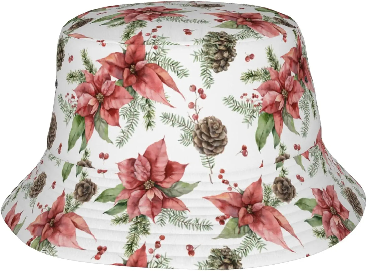 Christmas Botanical 6 Bucket Hats For Women Men