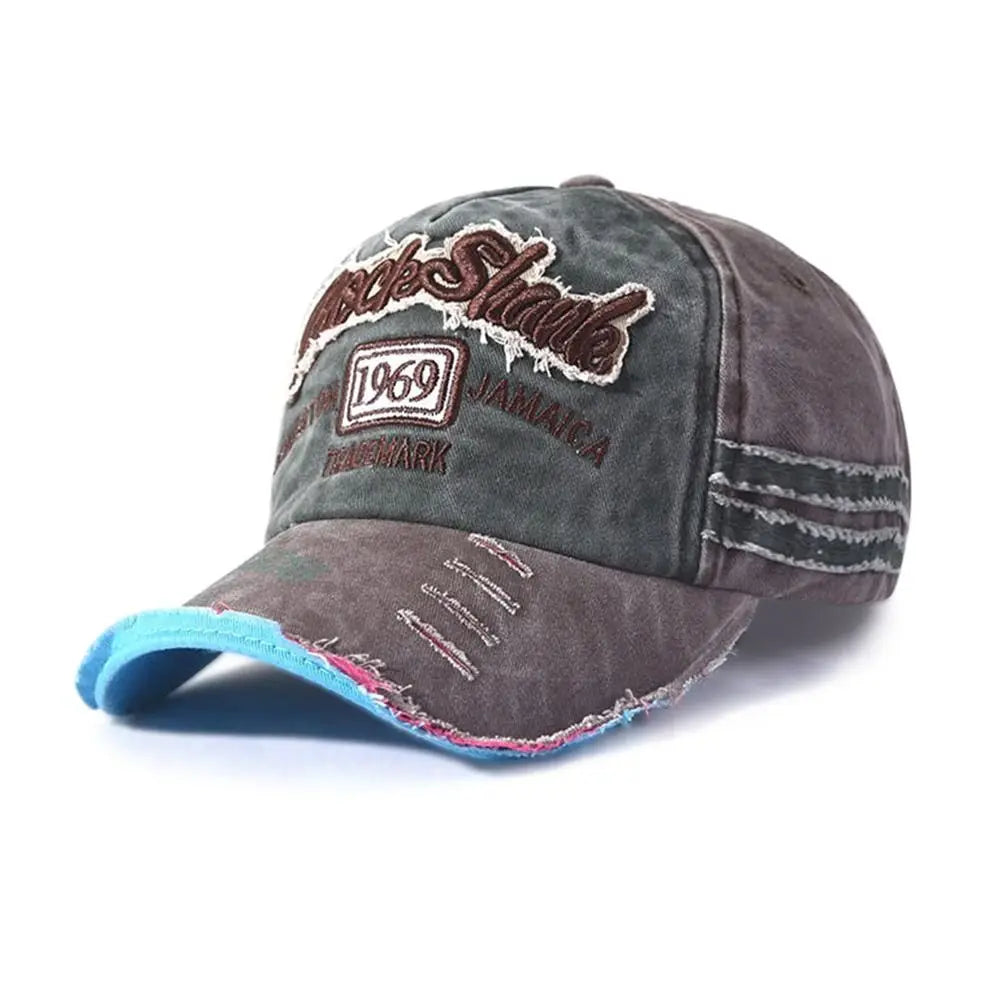 Embroidery Baseball Caps Men Women Retro Washed Cotton