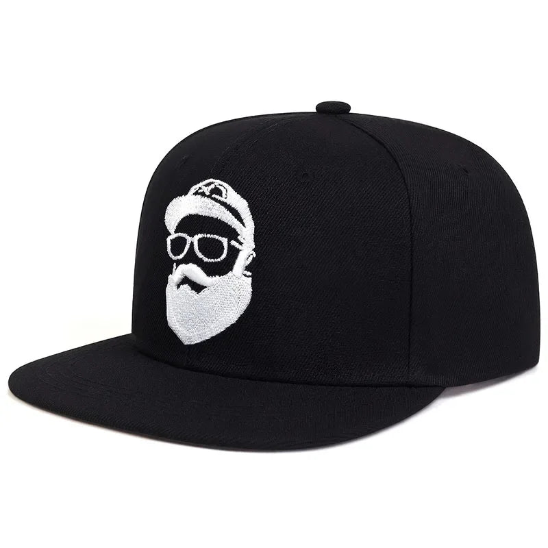 Unisex Uncle Beard Embroidery Hip-hop Hats Snapback Baseball Caps