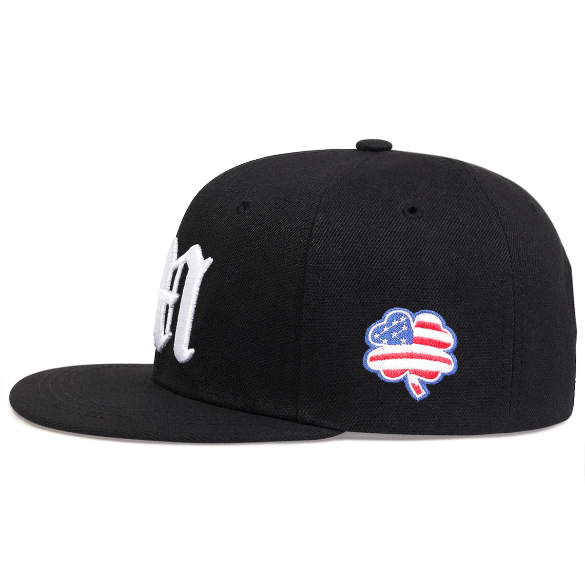 Unisex Letter M Crown Embroidery Hip Hop
