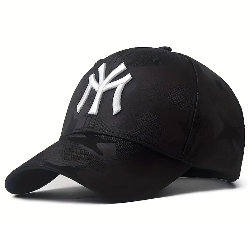 Unisex Letter Embroidery Camouflage Baseball Caps