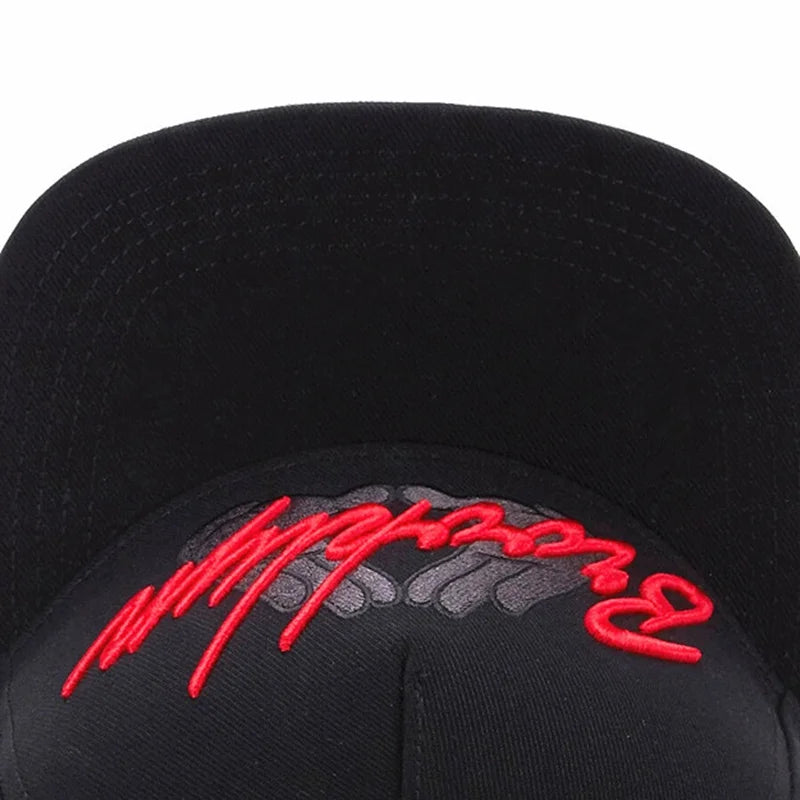 CAP BROOKLYN Black Hip Hop Snapback Hat For Men Women