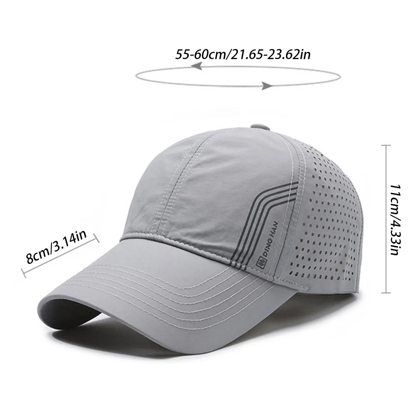 Fashion Solid Baseball Caps for Men breathable Mesh