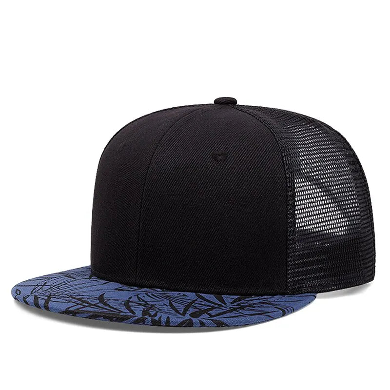 Fashion Baseball Caps Snapback Bamboo Leaf Printing Hats Outdoor Sports Caps Hip Hop Hats Trendy For Men Women Hats