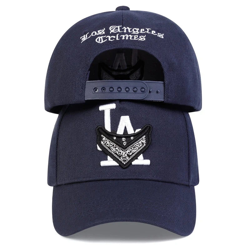Unisex LA Mask Letter Embroidery Hip-hop Hats Baseball Caps Sunscreen Hat