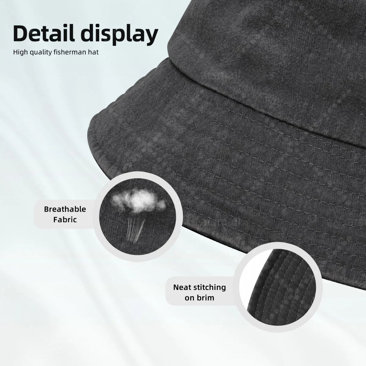 WTF,Over Unisex Cotton Bucket Hats Adjustable Outdoor Sun Hat For Beach Travel