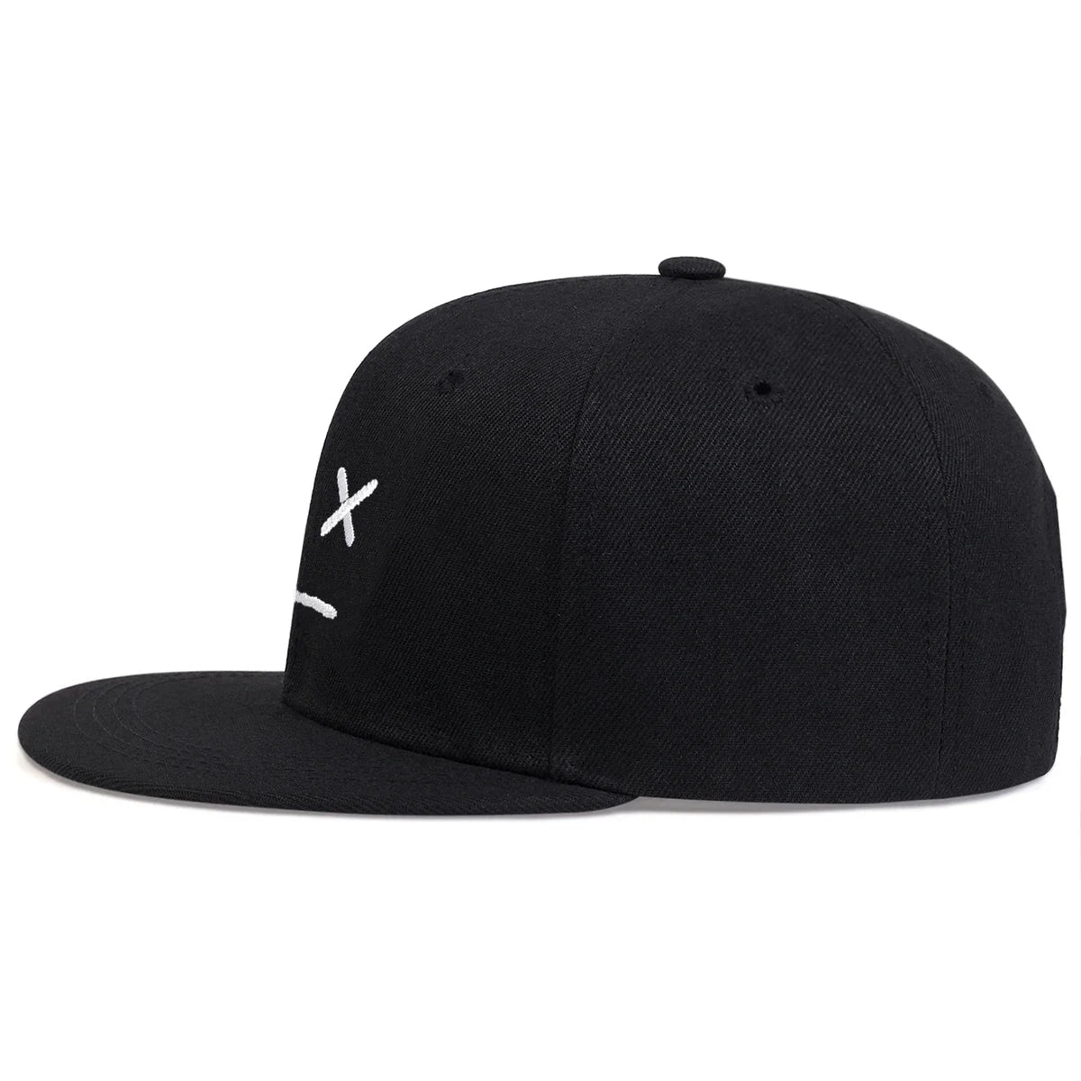 Unisex XX Smiley Face Embroidery Hip-hop Hats Snapback Caps