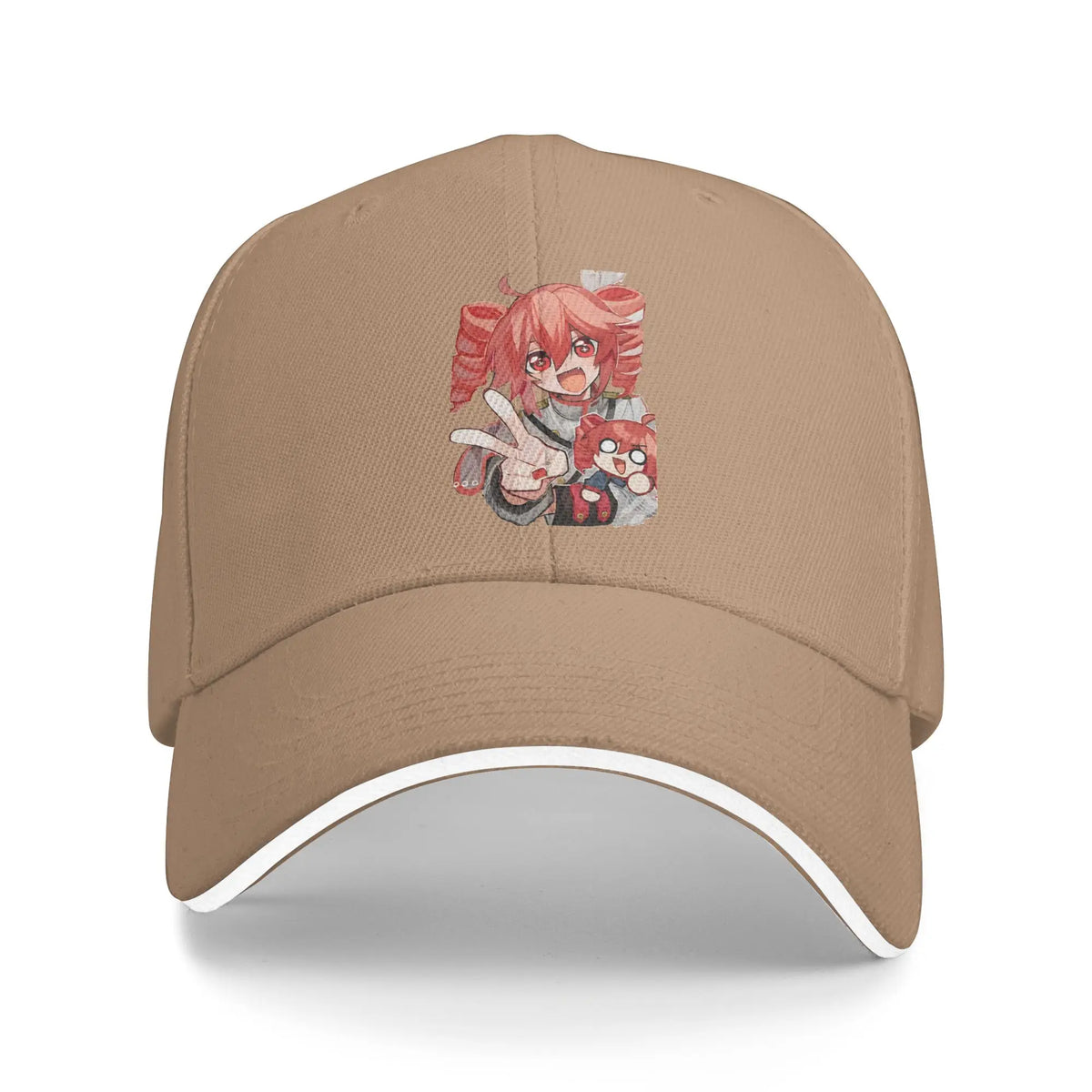 Kasane Teto Peace Sign Chibi Baseball Cap
