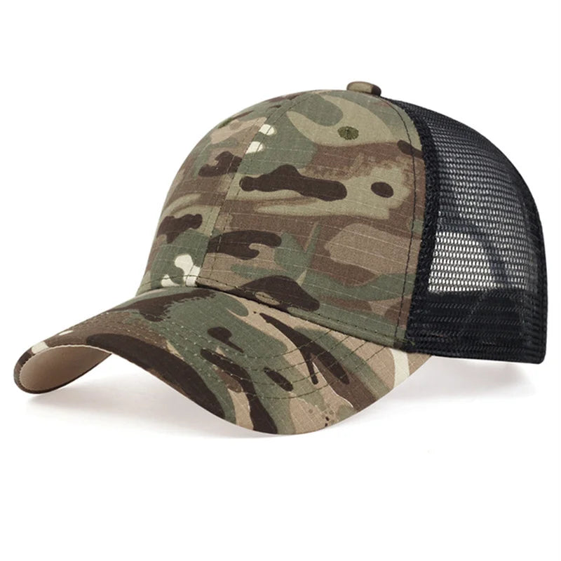Mesh Summer Sun Hat Caps For Men Women Adjustable Baseball Cap