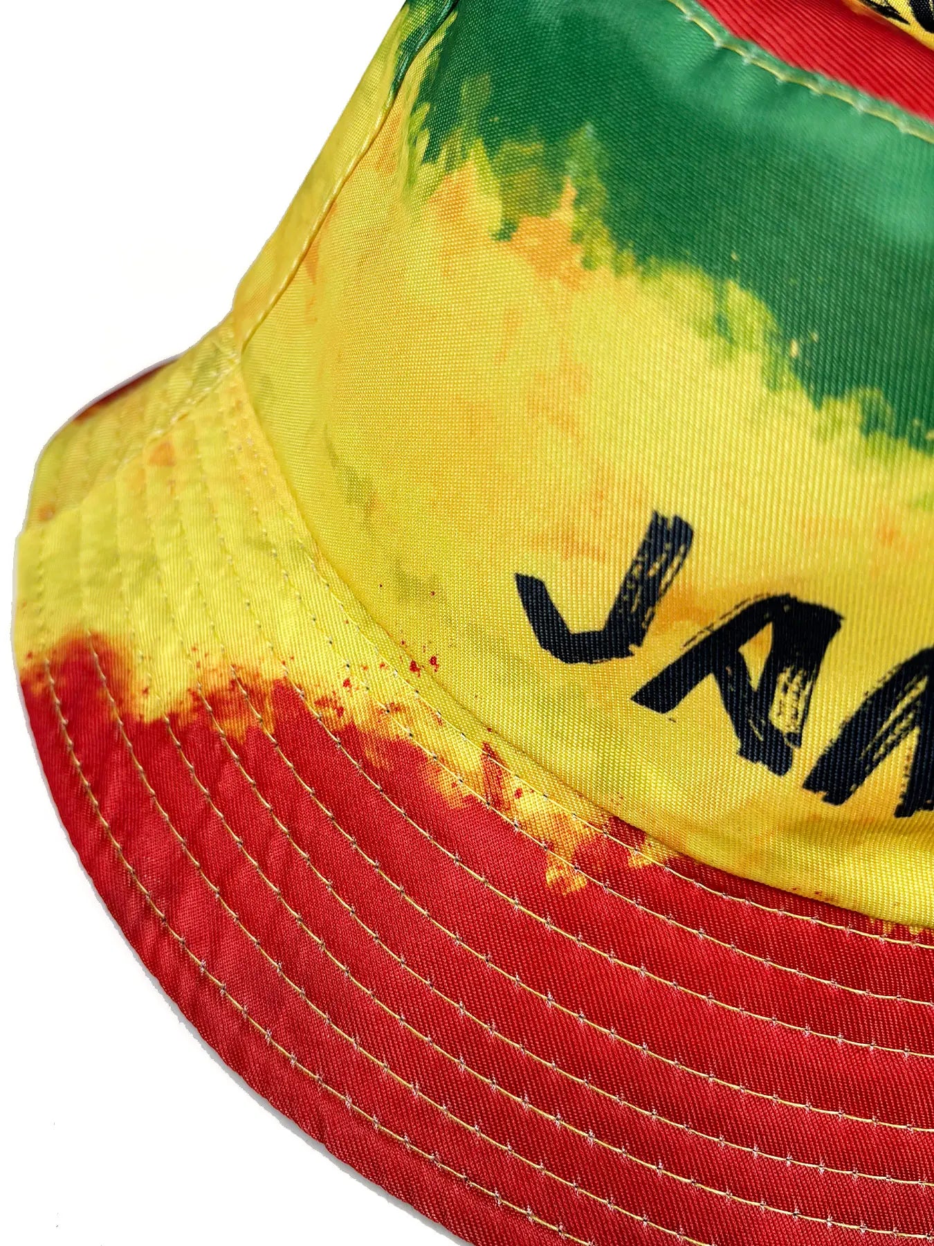 Brightly Colored Letter Print Bucket Hat Reversible Bucket Hat