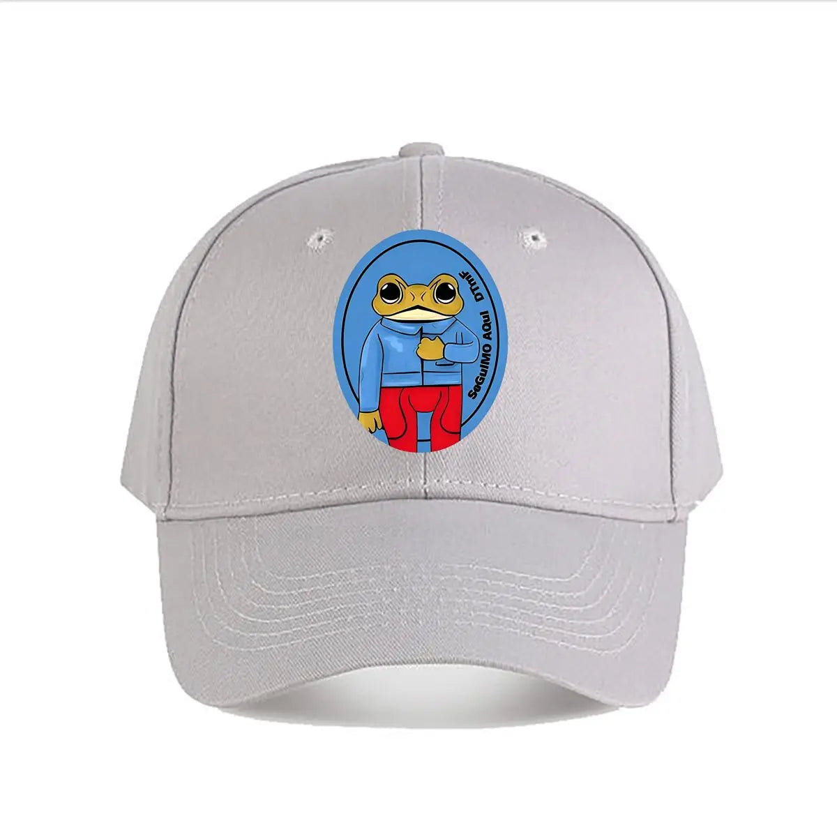 Oversized Brown Cartoon Frog Baseball Cap