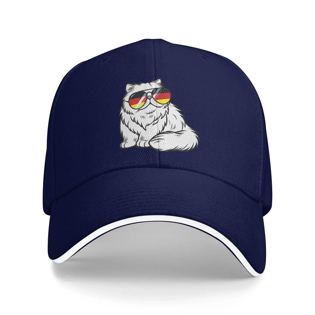 German Flag Cat Baseball Cap