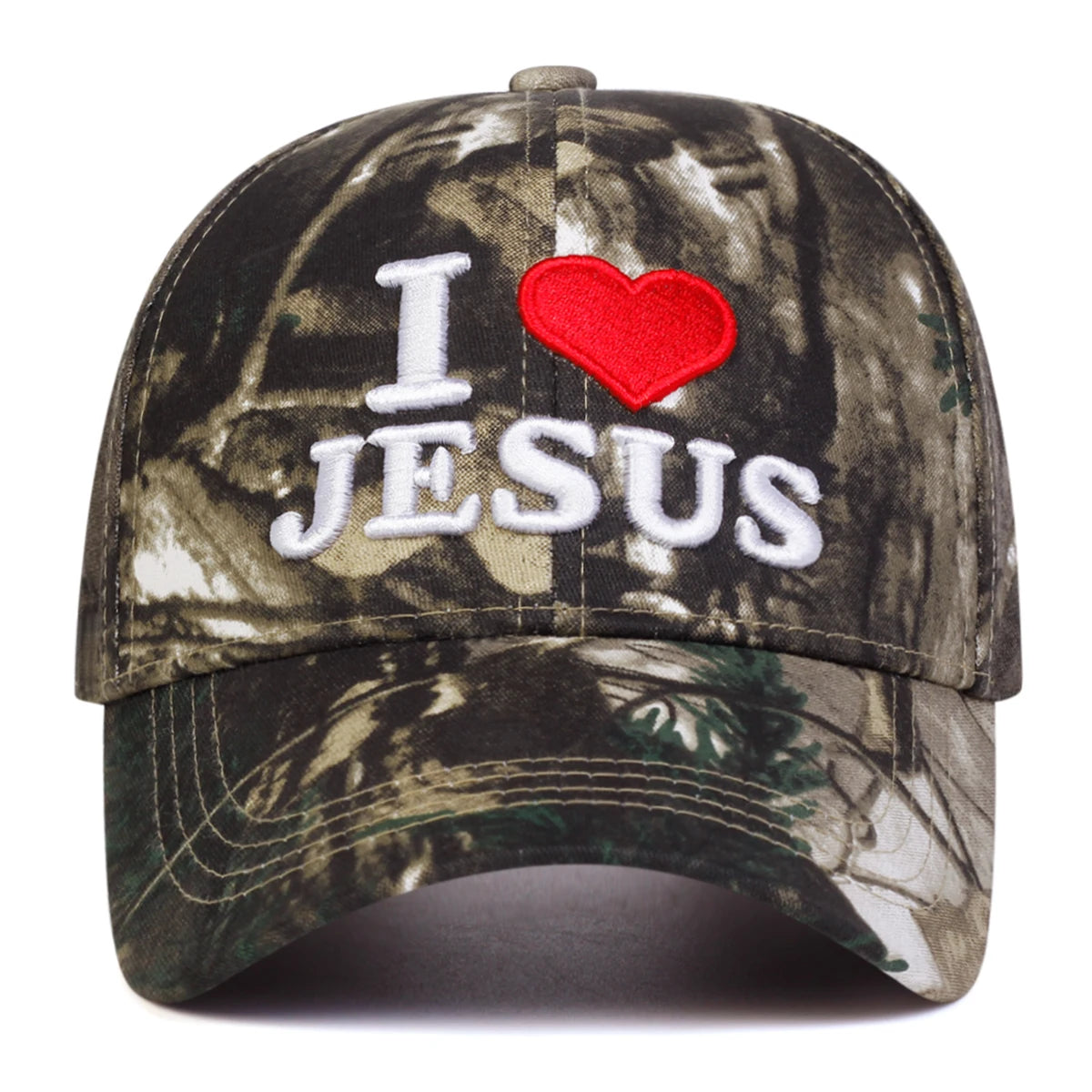 Unisex I LOVE JESUS Letter Embroidery Baseball Caps Sunscreen Hat