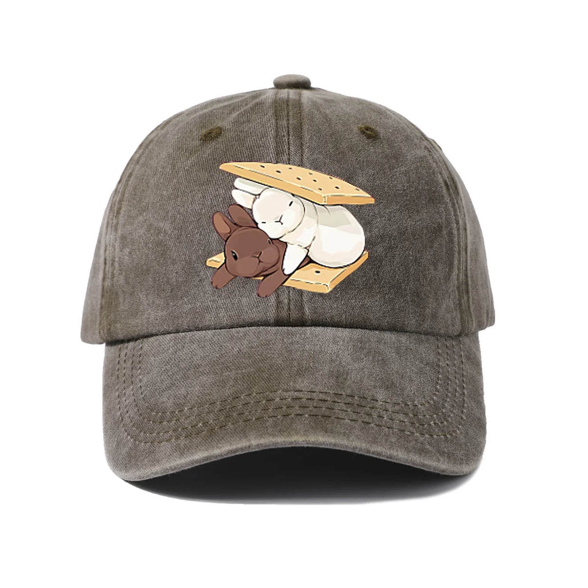 Whimsical Creature Illustration Baseball Cap