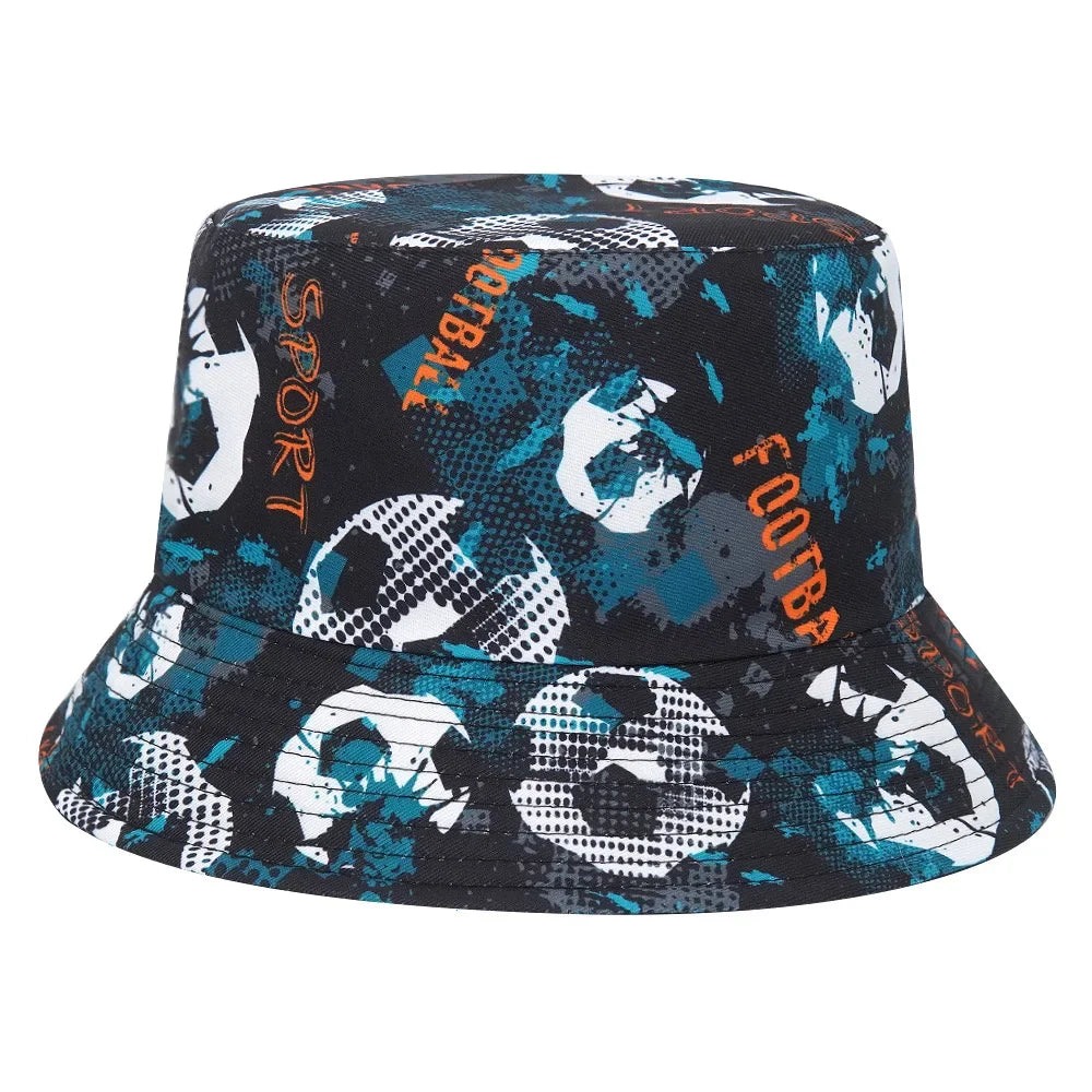 World Cup Football Printed Bucket Hat For Men Women