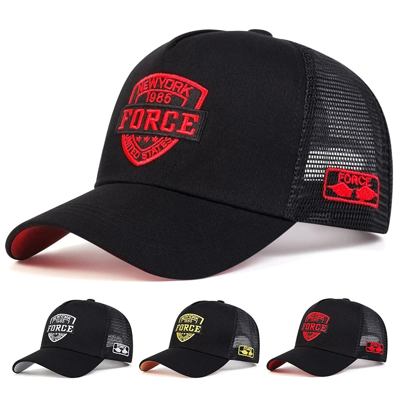 Fashion Letter Baseball Cap Women Men Breathable