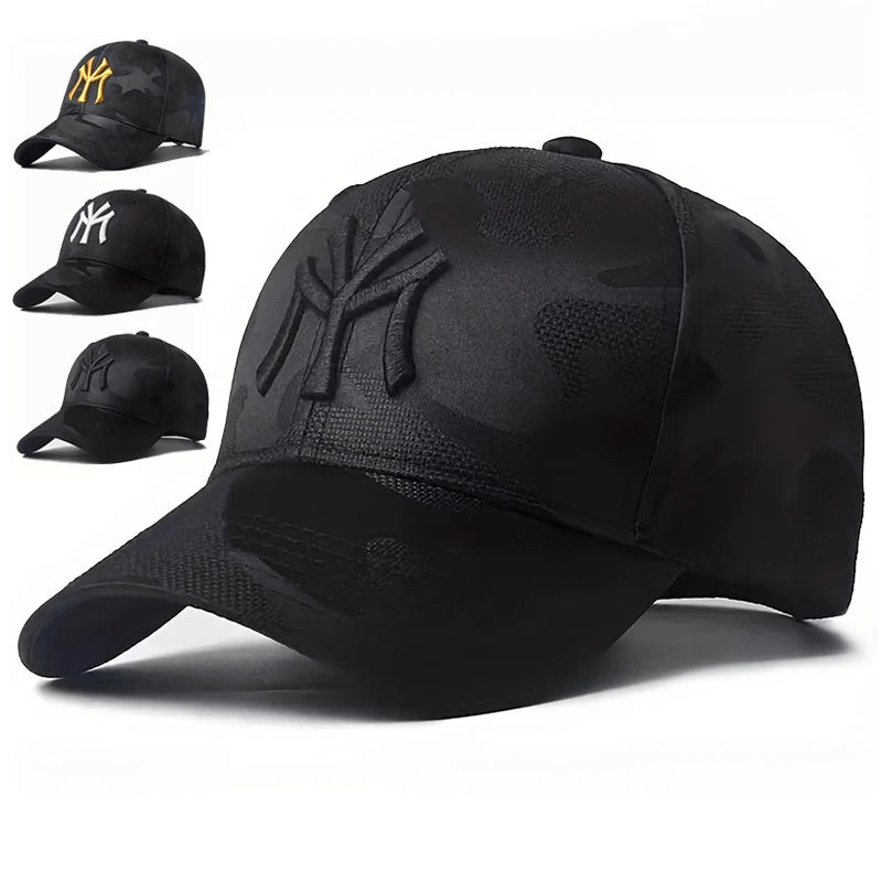 Unisex Letter Embroidery Camouflage Baseball Caps