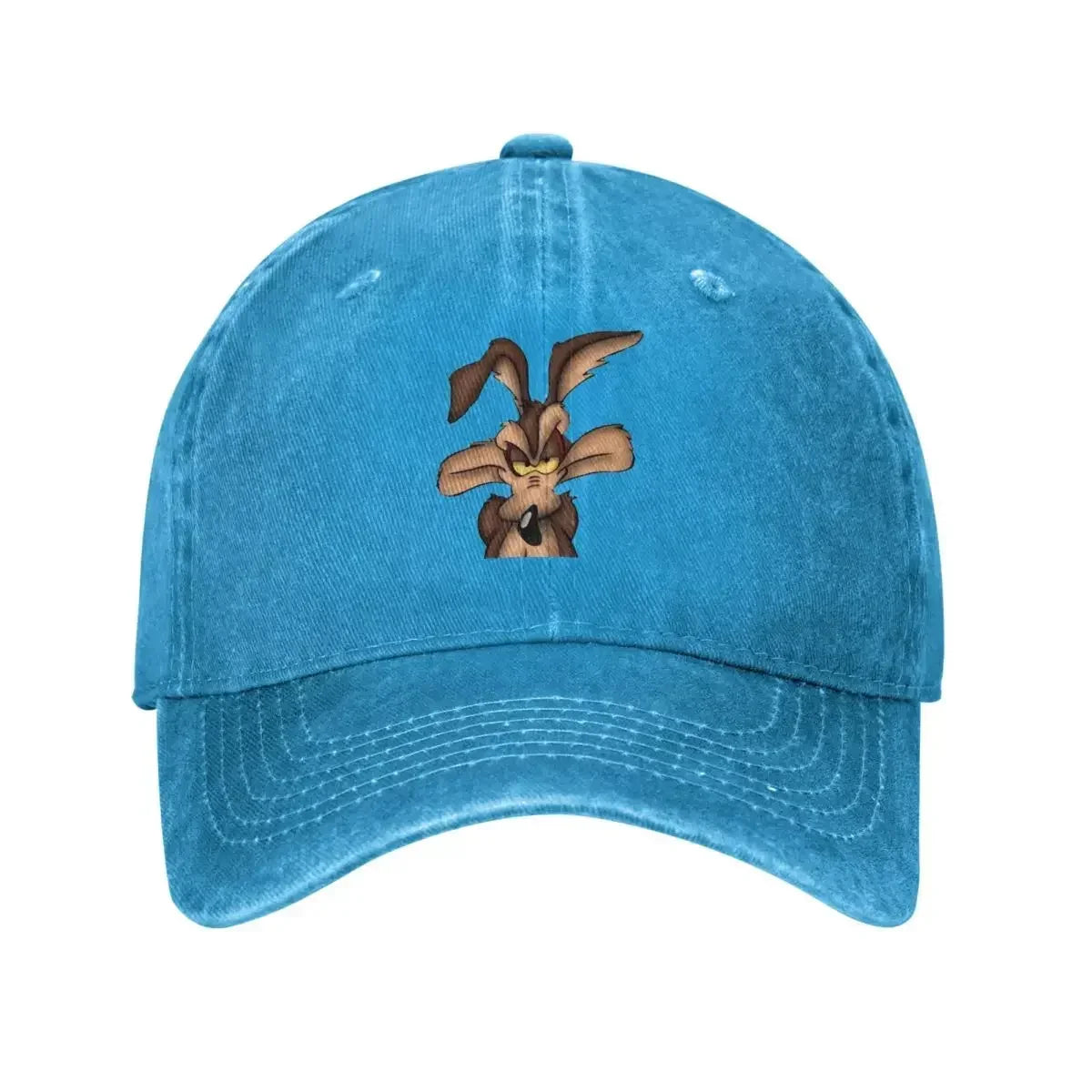 Unisex Wile E. Coyote Hats Classic Distressed Washed Cartoon Baseball Cap