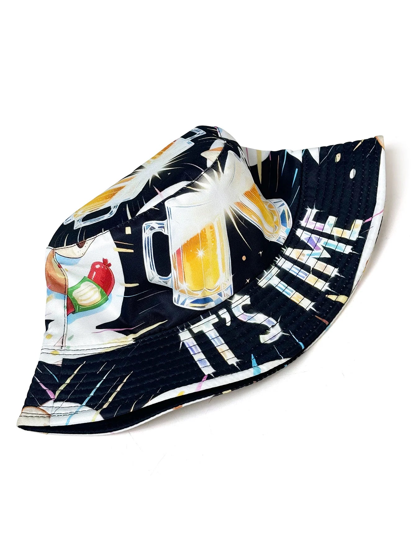 Beer Cheers 3D Graphic Reversible Bucket Hat