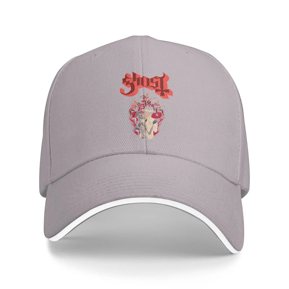 Ghost Band Valentine's Day Flower Heart Skull Casual Baseball Cap