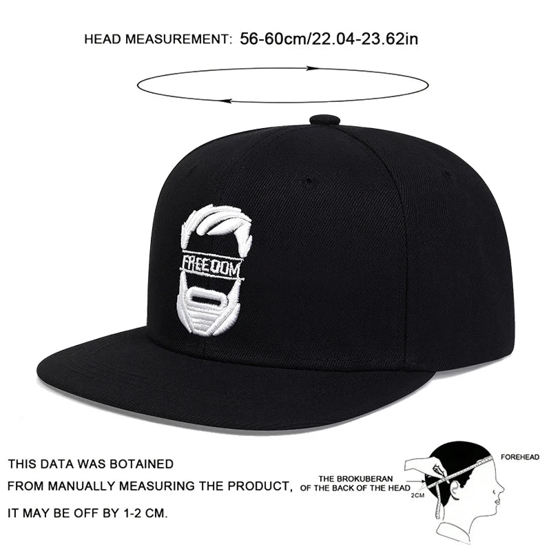 Unisex Uncle Beard Embroidery Hip-hop Hats Snapback Baseball Caps